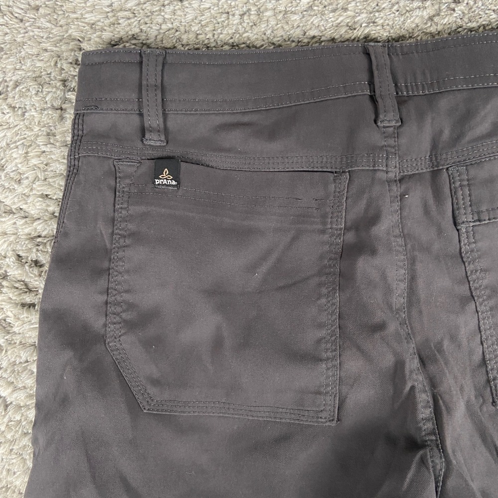 Prana Stretch Zion Pant Mens 30x34 Charcoal Grey Relaxed Straight Cargo Hiking